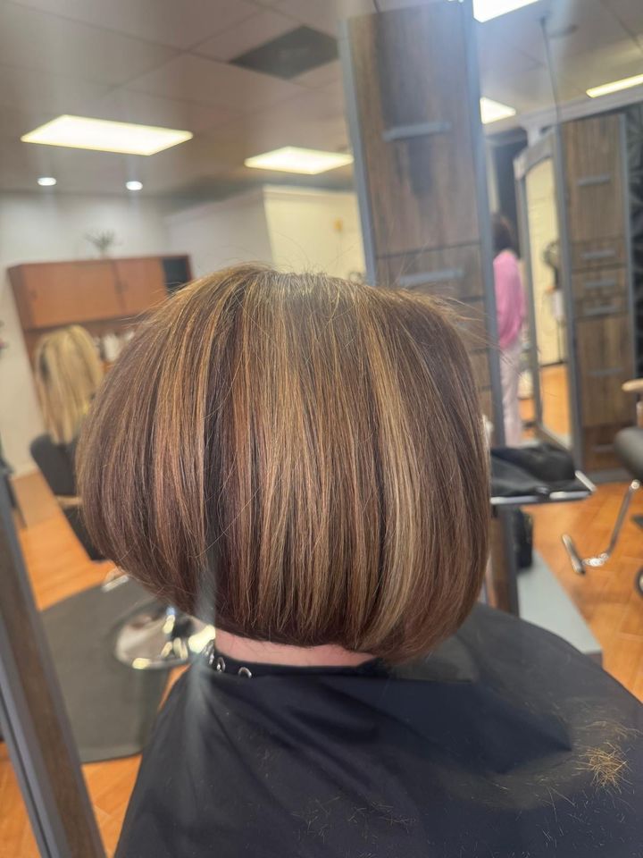 Bob with warm highlights